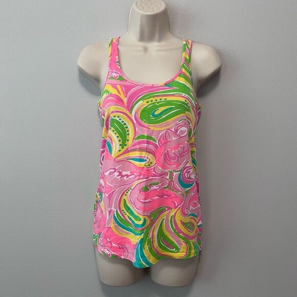 Lilly Pulitzer Multi-Color Tank Top Size M - Picture 1 of 4